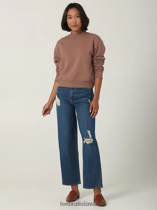 Lee oblečenie HL0J0R167 na max ženy európska kolekcia high rise crop wide leg jean