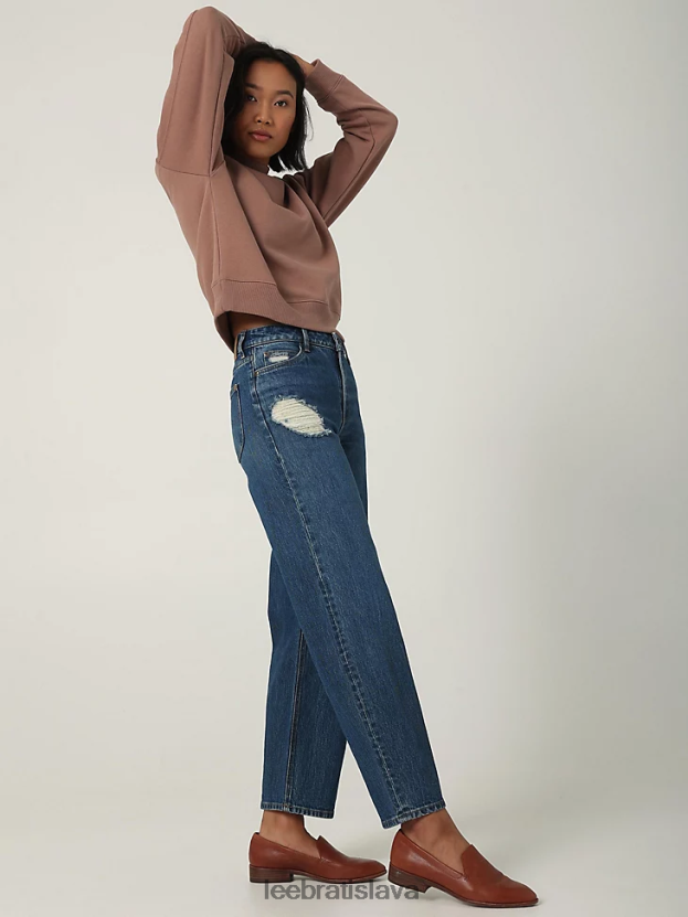 Lee oblečenie HL0J0R167 na max ženy európska kolekcia high rise crop wide leg jean