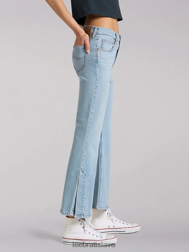 Lee oblečenie HL0J0R170 slnečné bielidlo ženy európska kolekcia výškové rozdelenie svetlice jean