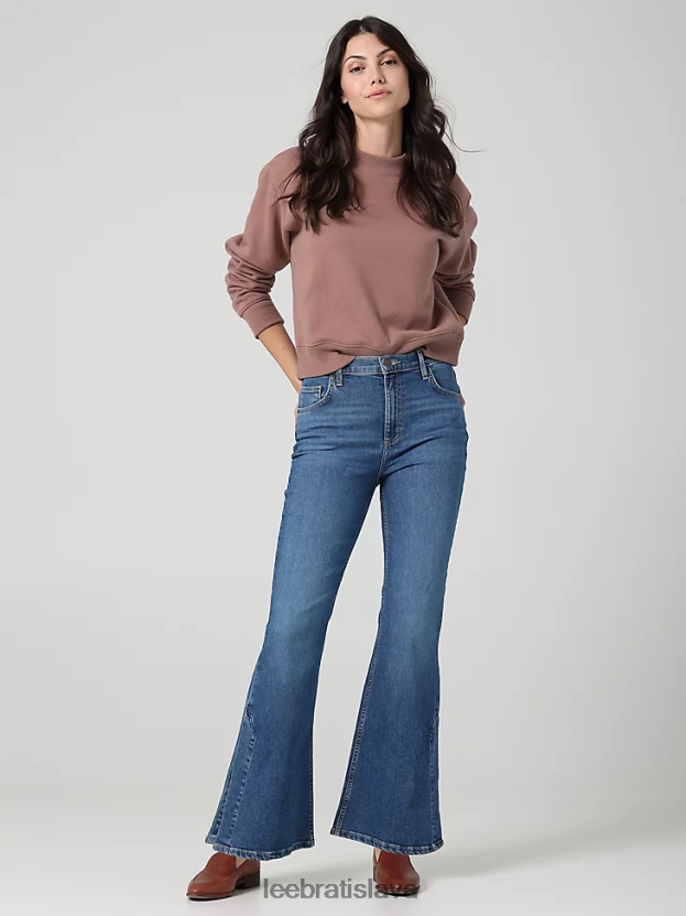 Lee oblečenie HL0J0R171 janet ženy európska kolekcia výškové rozdelenie svetlice jean