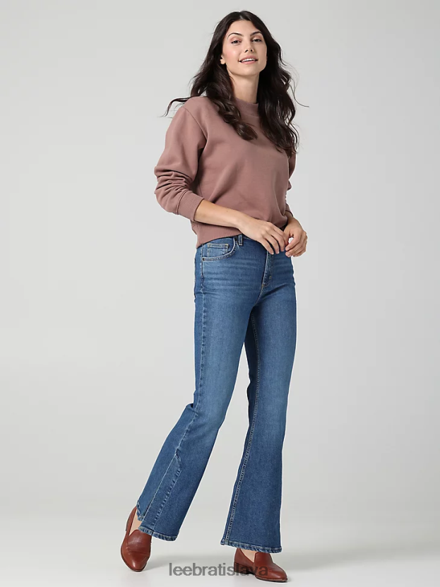 Lee oblečenie HL0J0R171 janet ženy európska kolekcia výškové rozdelenie svetlice jean