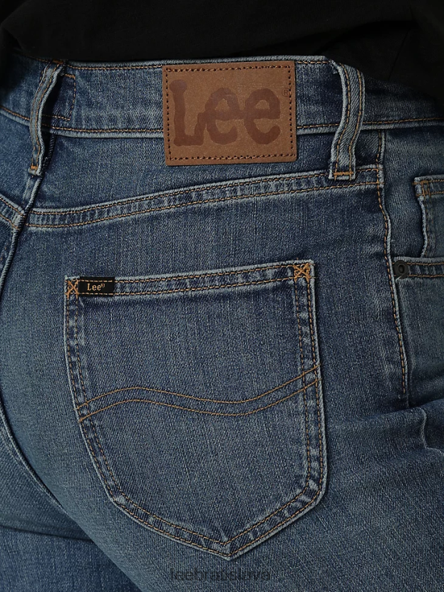 Lee oblečenie HL0J0R173 slnečný kameň ženy európska kolekcia výškové rozdelenie svetlice jean