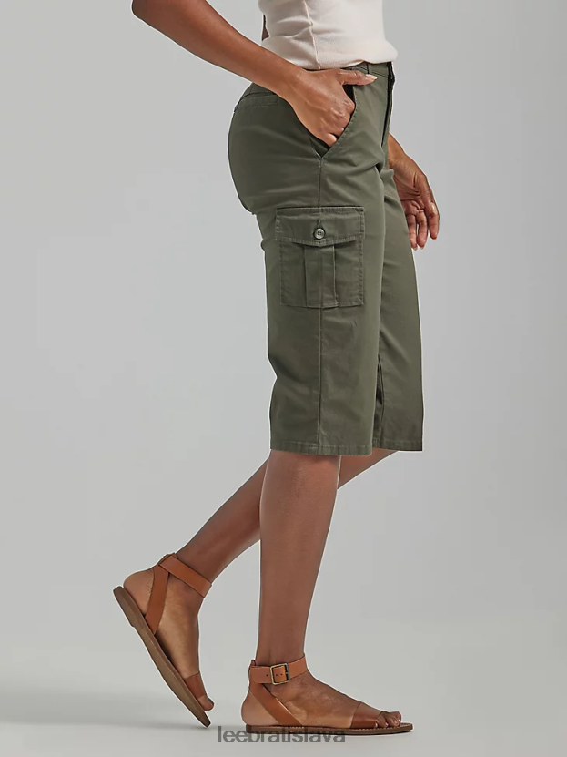 Lee oblečenie HL0J0R428 pohraničná oliva ženy ultra lux s flex-to-go uvoľneným zberačom nákladu