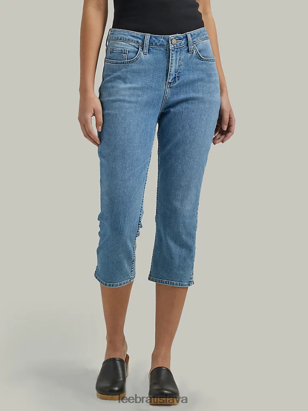 Lee oblečenie HL0J0R439 vyblednutie pary ženy legendárne regular fit capri