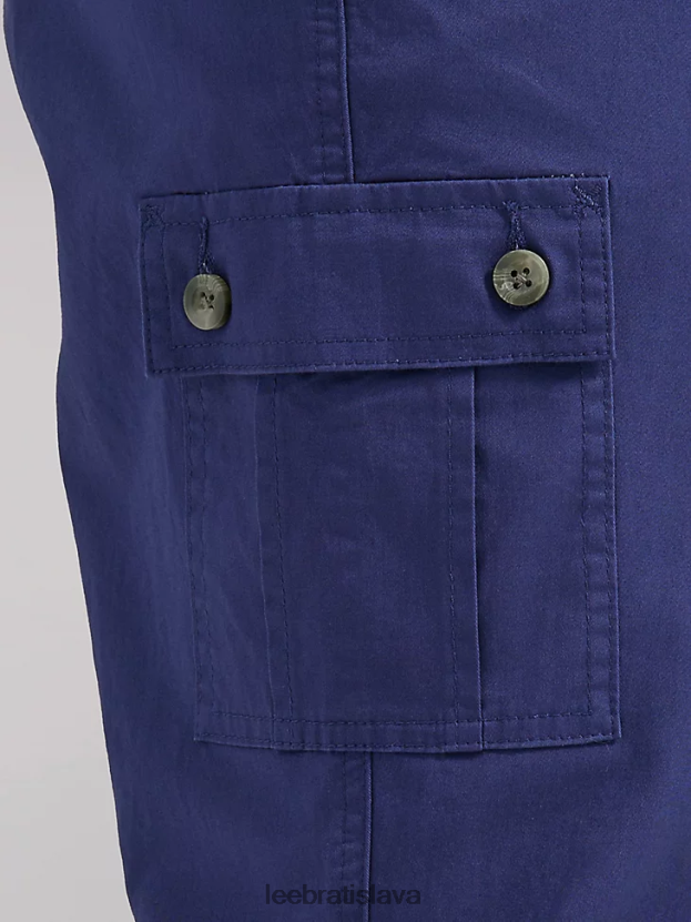 Lee oblečenie HL0J0R449 stredoveká modrá ženy ultra lux s flex-to-go uvoľneným nákladom Capri (plus)