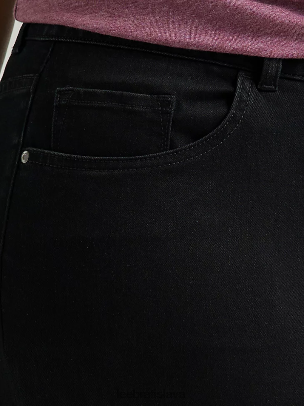 Lee oblečenie HL0J0R451 čierna ženy legendárne regular fit capri (plus)