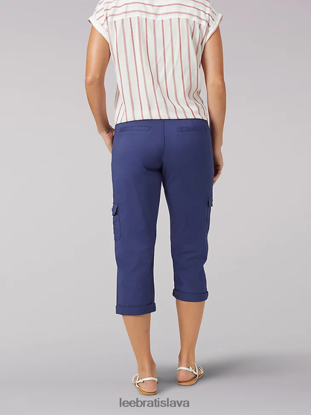 Lee oblečenie HL0J0R463 atramentová modrá ženy uvoľnený fit austyn cargo capri