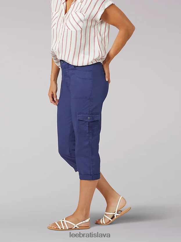 Lee oblečenie HL0J0R463 atramentová modrá ženy uvoľnený fit austyn cargo capri