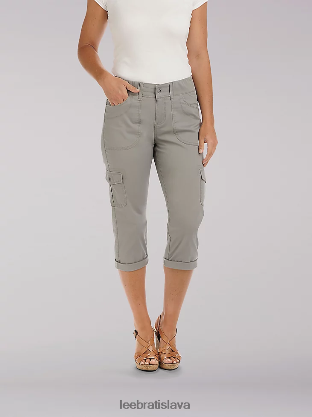 Lee oblečenie HL0J0R464 mrazivo sivá ženy uvoľnený fit austyn cargo capri