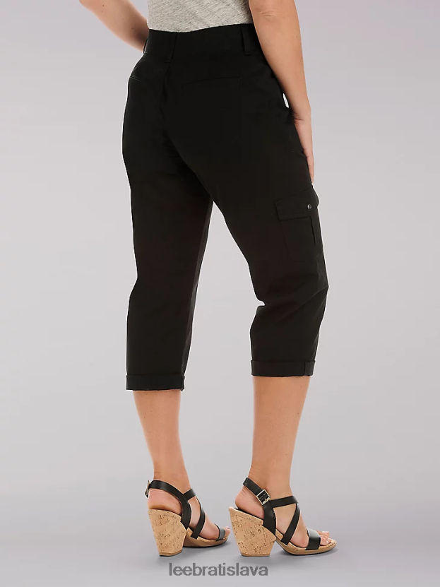 Lee oblečenie HL0J0R465 čierna ženy uvoľnený fit austyn cargo capri