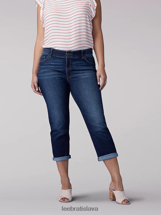 Lee oblečenie HL0J0R466 začarovaný ženy ultra lux s flex motion capri (plus)