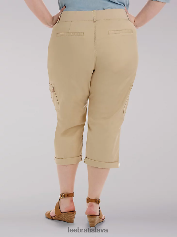 Lee oblečenie HL0J0R468 kaviareň ženy uvoľnený fit austyn cargo capri (plus)