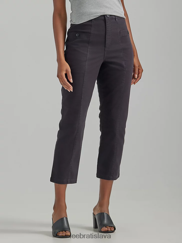 Lee oblečenie HL0J0R180 čierna ženy ultra luxusné skrátené nohavice