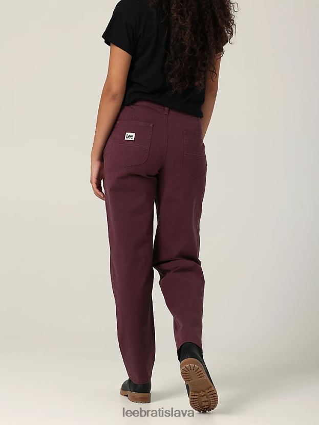 Lee oblečenie HL0J0R194 babysenberry ženy ultra lux uvoľnené rovné nohavice