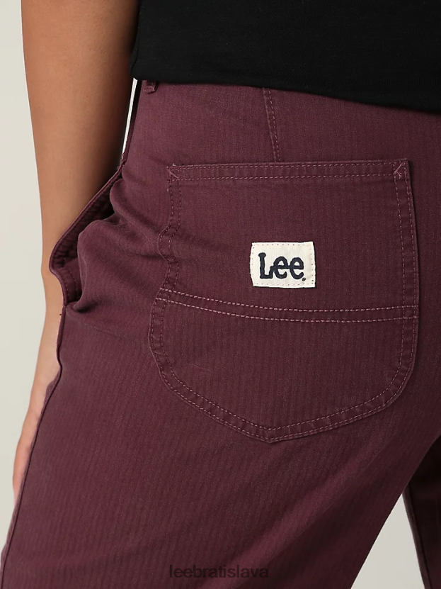 Lee oblečenie HL0J0R194 babysenberry ženy ultra lux uvoľnené rovné nohavice