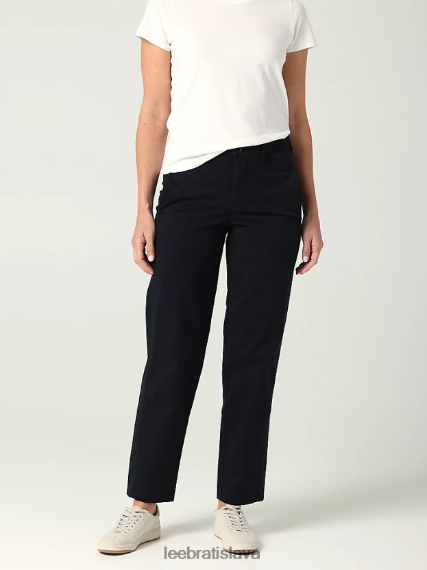 Lee oblečenie HL0J0R196 union-celé čierne ženy ultra lux uvoľnené rovné nohavice