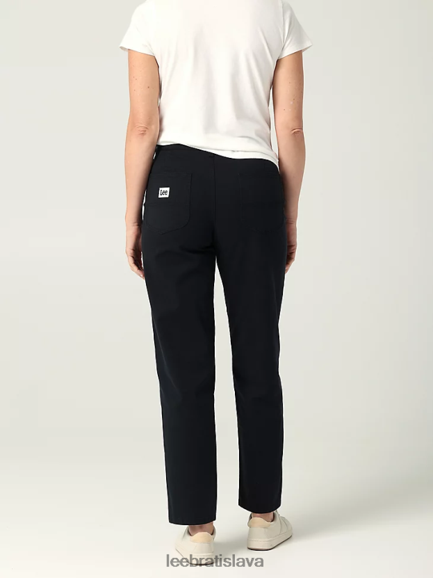 Lee oblečenie HL0J0R196 union-celé čierne ženy ultra lux uvoľnené rovné nohavice