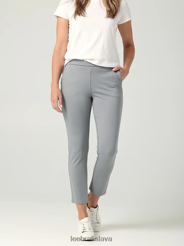 Lee oblečenie HL0J0R205 dover šedá ženy ultra lux slim fit členkové nohavice (drobné)