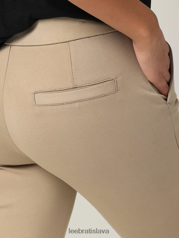 Lee oblečenie HL0J0R206 kansas city khaki ženy ultra lux slim fit členkové nohavice (drobné)