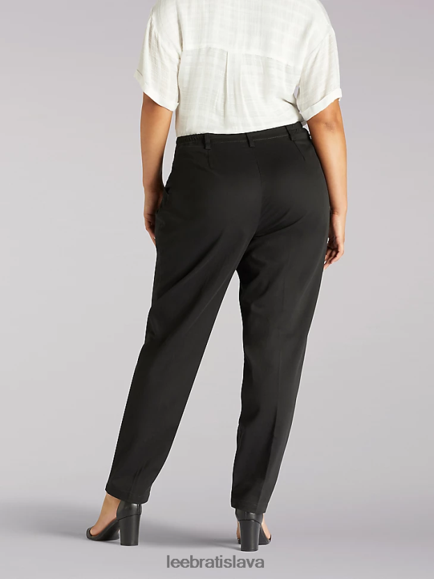 Lee oblečenie HL0J0R211 čierna ženy bočné elastické nohavice (plus)