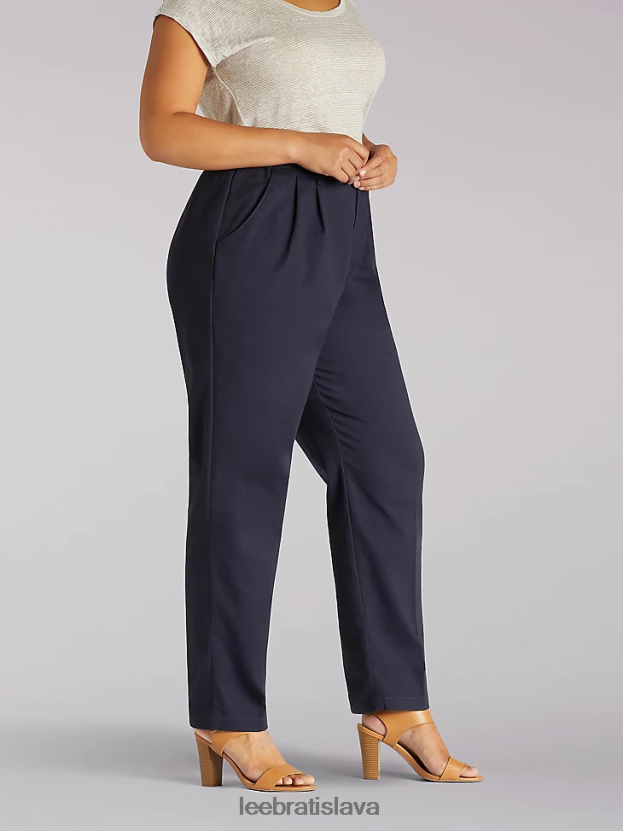 Lee oblečenie HL0J0R212 námorníctvo ženy bočné elastické nohavice (plus)