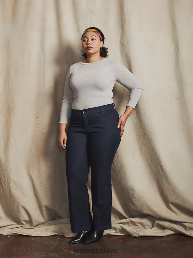 Lee oblečenie HL0J0R213 indigový oplach ženy ultra lux s flex motion regular fit nohavicové nohavice (plus)