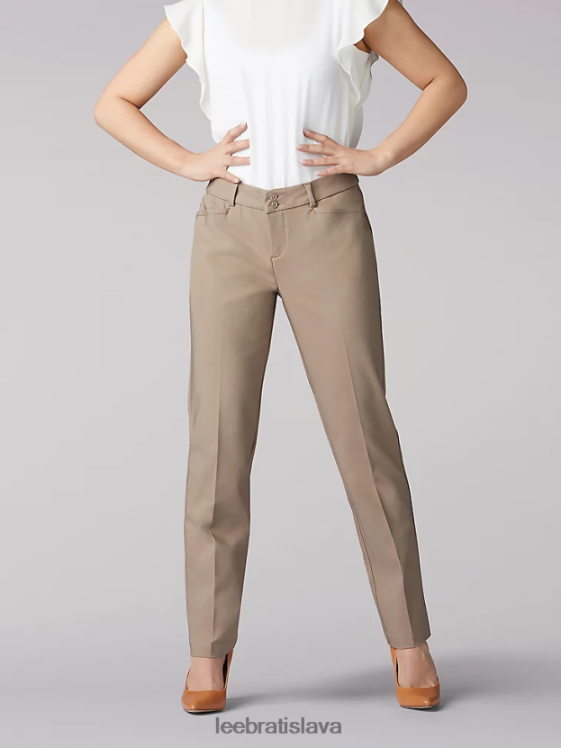 Lee oblečenie HL0J0R226 svetlo plavé ženy tajne tvaruje rovné nohavice (drobné)