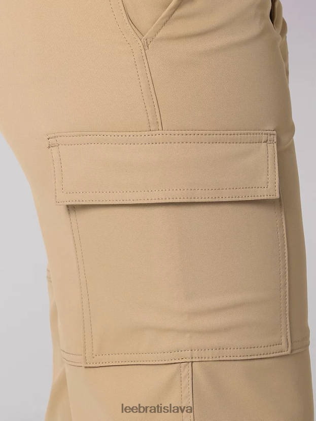 Lee oblečenie HL0J0R236 piesku ženy ultra lux s flex-to-go jedno vreckom cargo jogger nohavíc