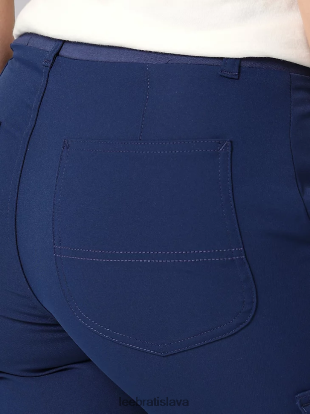 Lee oblečenie HL0J0R237 hrom ženy ultra lux s flex-to-go švom cargo rovné nohavice (drobné)