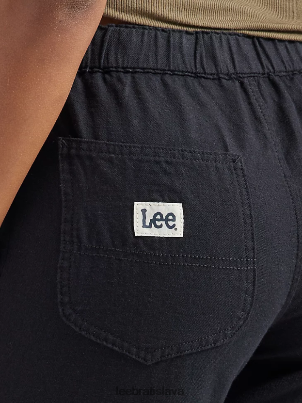 Lee oblečenie HL0J0R240 čierna ženy ultra lux sťahovacie crop nohavice