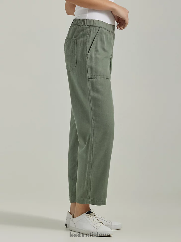 Lee oblečenie HL0J0R242 pevnosť zelená ženy ultra lux sťahovacie crop nohavice