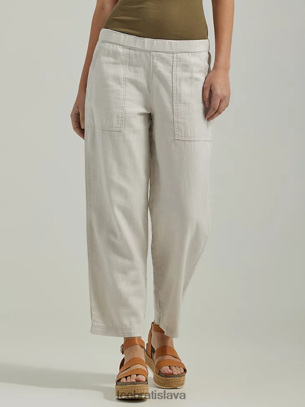 Lee oblečenie HL0J0R243 hmlisto sivá ženy ultra lux sťahovacie crop nohavice