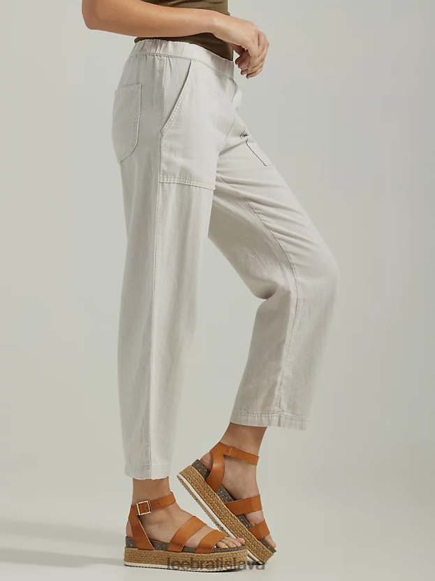 Lee oblečenie HL0J0R243 hmlisto sivá ženy ultra lux sťahovacie crop nohavice