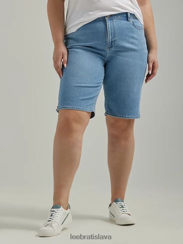 Lee oblečenie HL0J0R297 len vo svetle ženy legendárne džínsové krátke bermudy (plus)