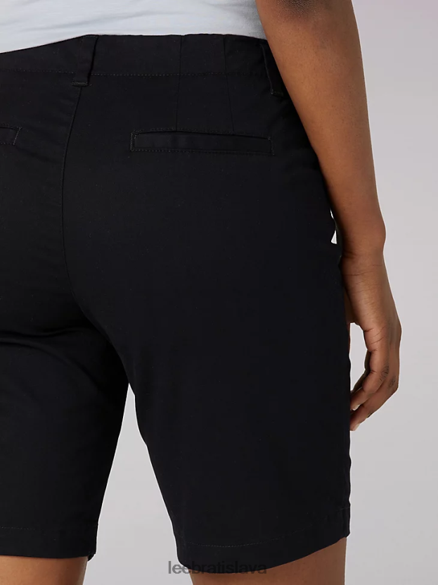 Lee oblečenie HL0J0R311 čierna ženy legendárne chino bermudy regular fit