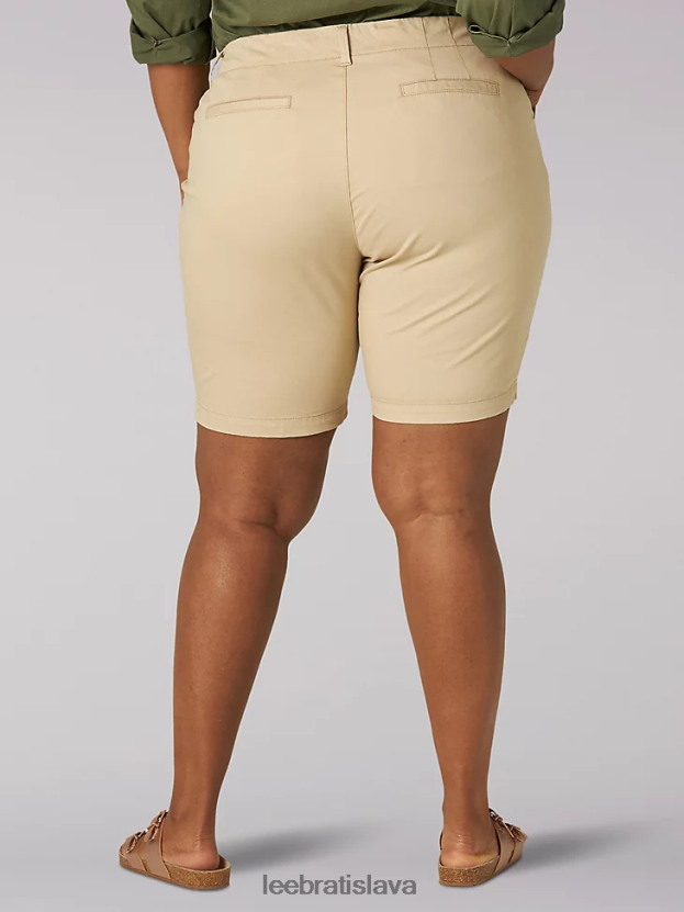Lee oblečenie HL0J0R318 safari ženy regular fit chino bermudy (plus)