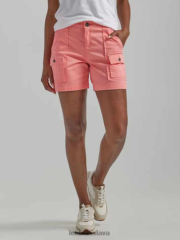 Lee oblečenie HL0J0R247 poštekli ma broskyňa ženy ultra lux s flex-to-go uvoľneným nákladom krátkym