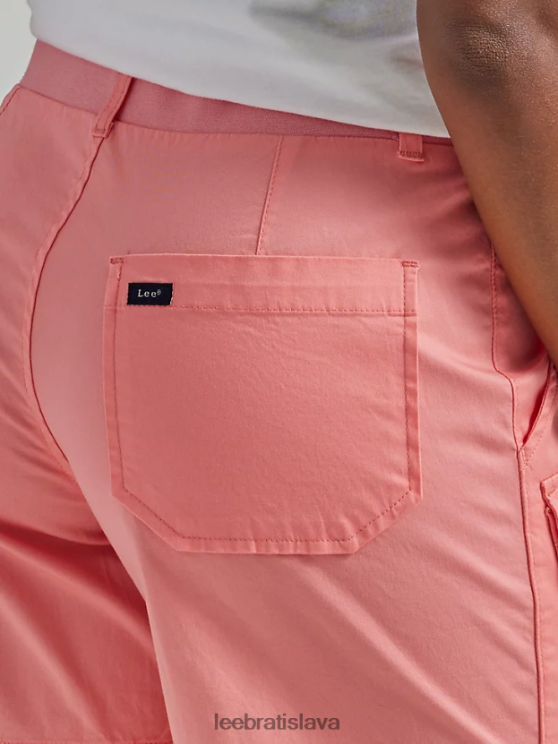 Lee oblečenie HL0J0R247 poštekli ma broskyňa ženy ultra lux s flex-to-go uvoľneným nákladom krátkym