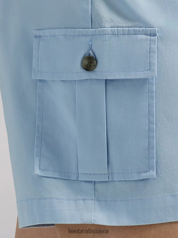 Lee oblečenie HL0J0R267 modrá obloha ženy ultra lux s flex-to-go uvoľneným nákladom bermudy (plus)