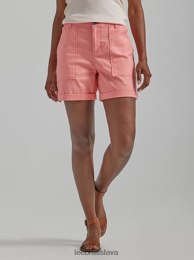 Lee oblečenie HL0J0R272 poštekli ma broskyňa ženy legendárny rolled short