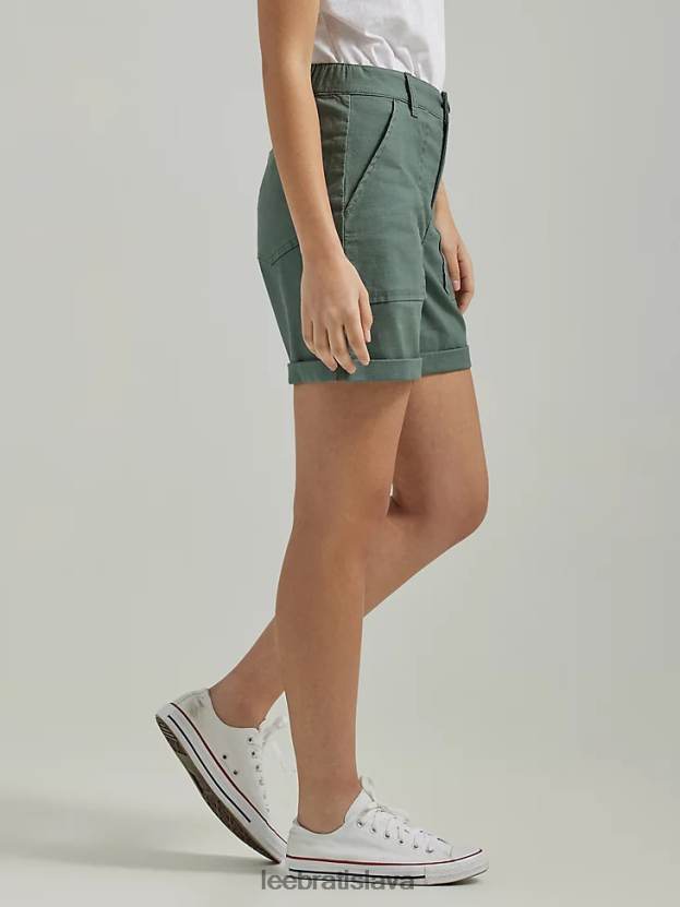 Lee oblečenie HL0J0R274 pevnosť zelená ženy legendárny rolled short