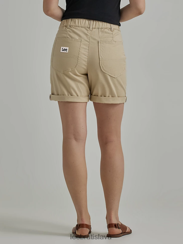 Lee oblečenie HL0J0R276 priekopnícka béžová ženy legendárny rolled short