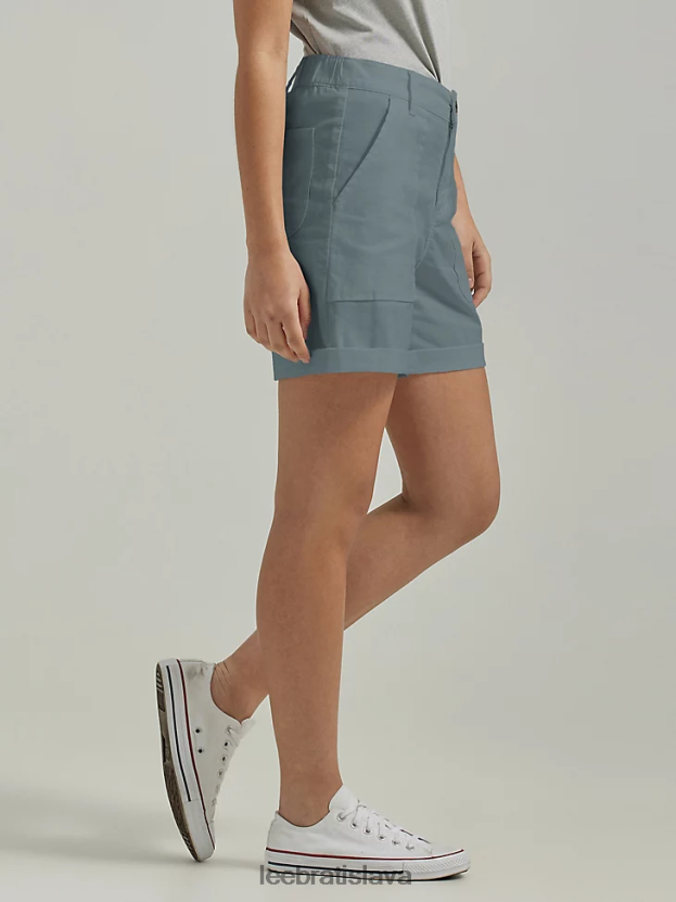 Lee oblečenie HL0J0R278 tech šedá ženy legendárny rolled short