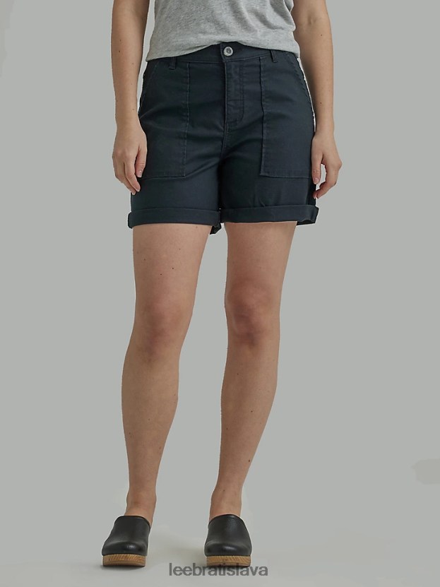 Lee oblečenie HL0J0R279 čierna ženy legendárny rolled short