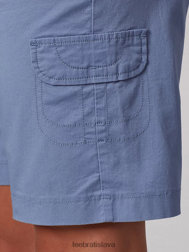 Lee oblečenie HL0J0R289 chrpa ženy uvoľnený strih avey knitwaist cargo bermudy