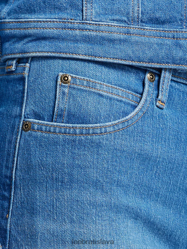 Lee oblečenie HL0J0R334 siena svetlá ženy vintage moderný vysoký vzostup cut off shorty short