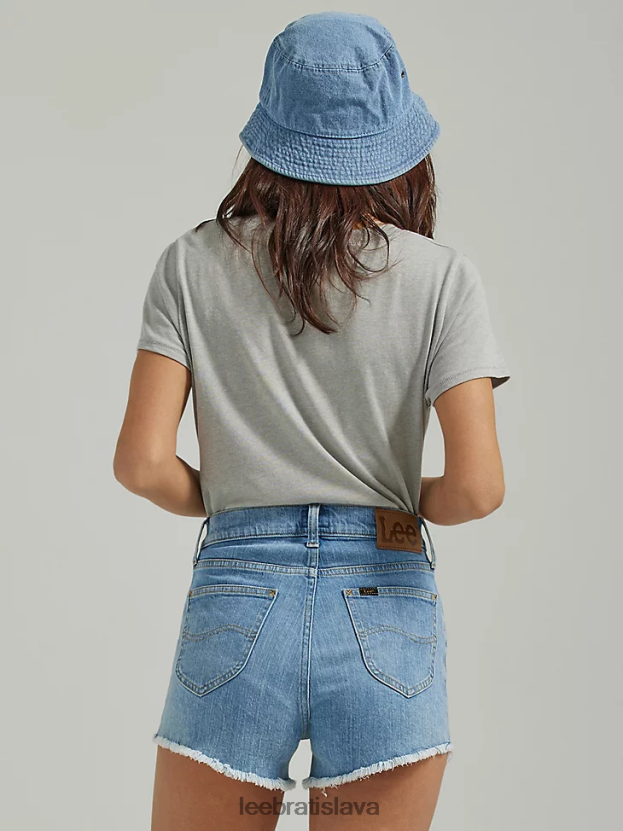 Lee oblečenie HL0J0R335 ráno večer ženy vintage moderný vysoký vzostup cut off shorty short