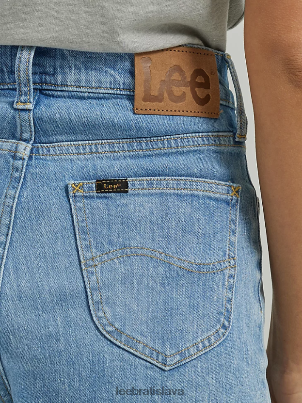 Lee oblečenie HL0J0R335 ráno večer ženy vintage moderný vysoký vzostup cut off shorty short