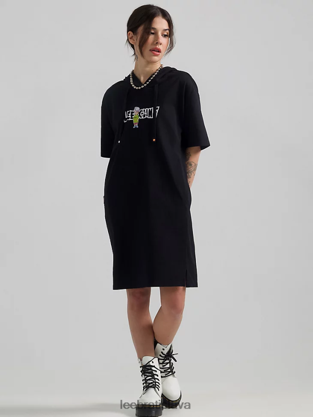 Lee oblečenie HL0J0R421 čierna ženy a dragon ball z trunks dress