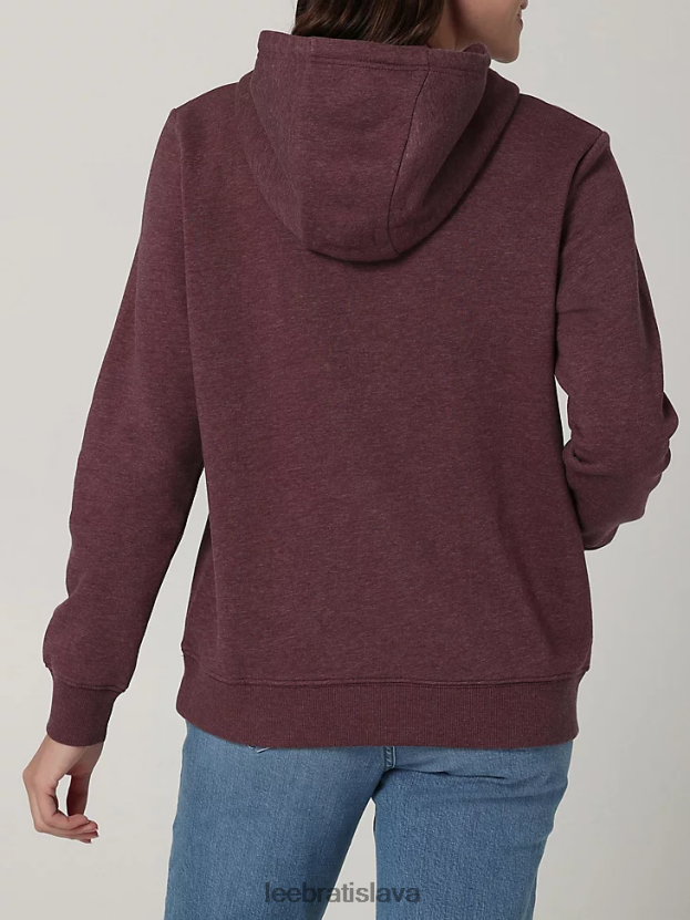 Lee oblečenie HL0J0R407 babysenberry ženy legendárna grafická mikina s kapucňou